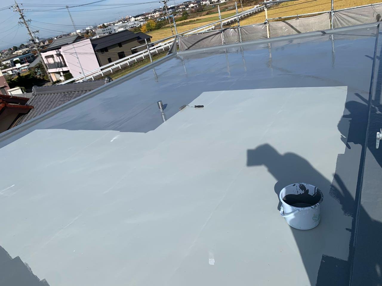 【防水工事】トップコート塗布