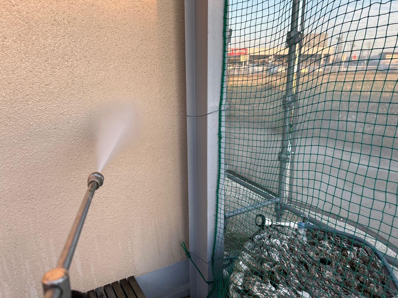 【外壁洗浄】高圧水洗浄