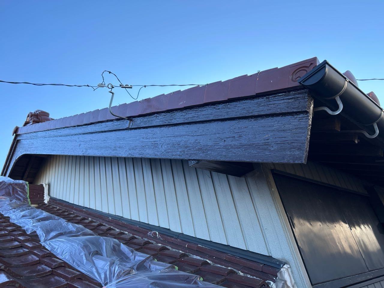 【破風・鼻隠し塗装】完了