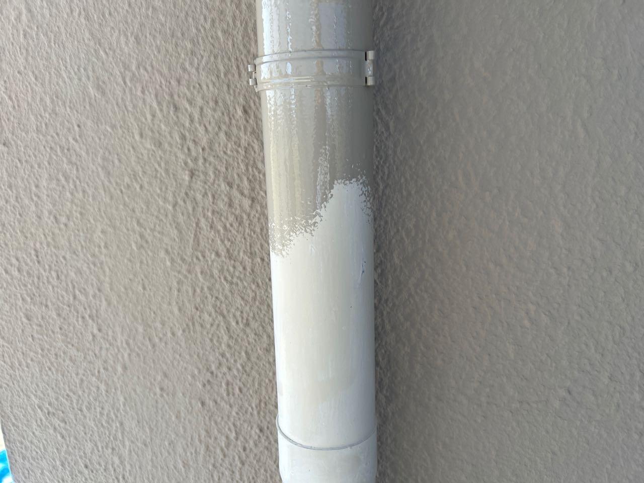 【雨樋塗装】下塗り