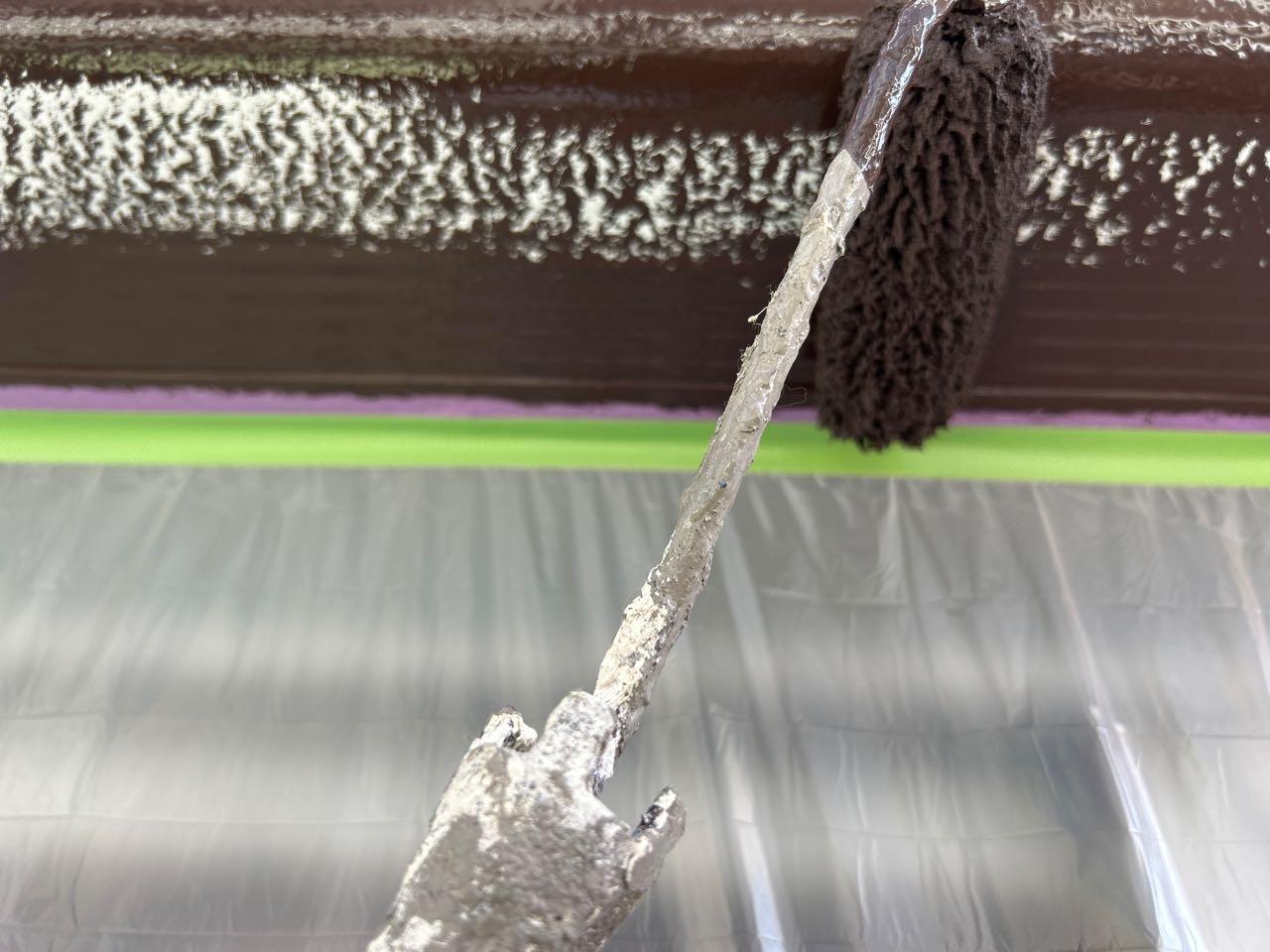 【シャッターボックス塗装】下塗り