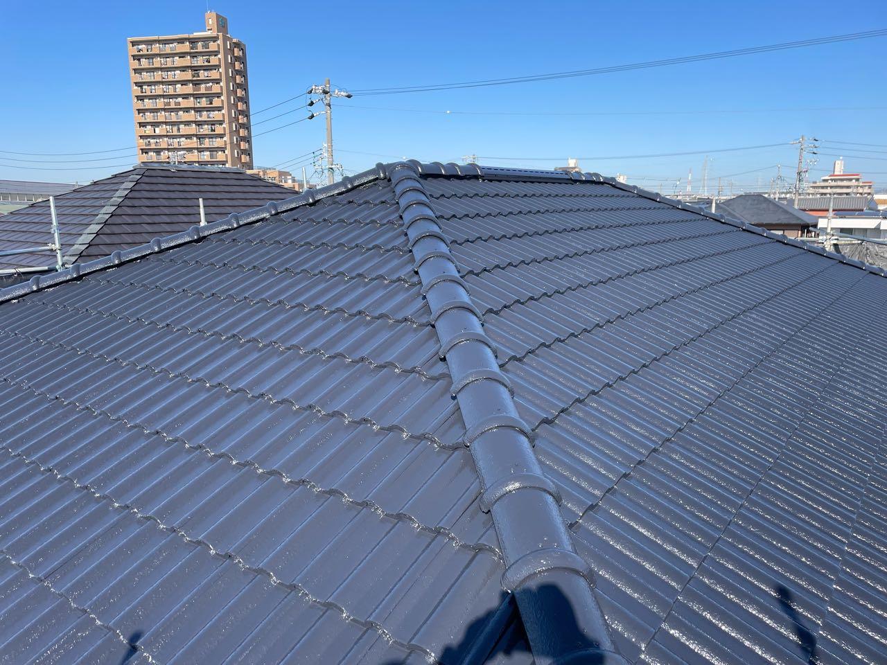 【屋根塗装】完了