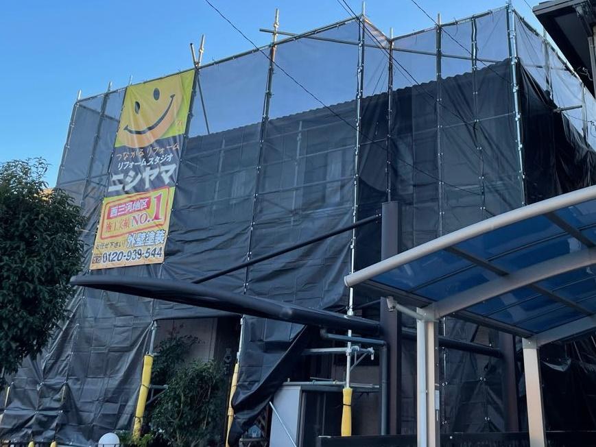 【足場設置工事】完了全景