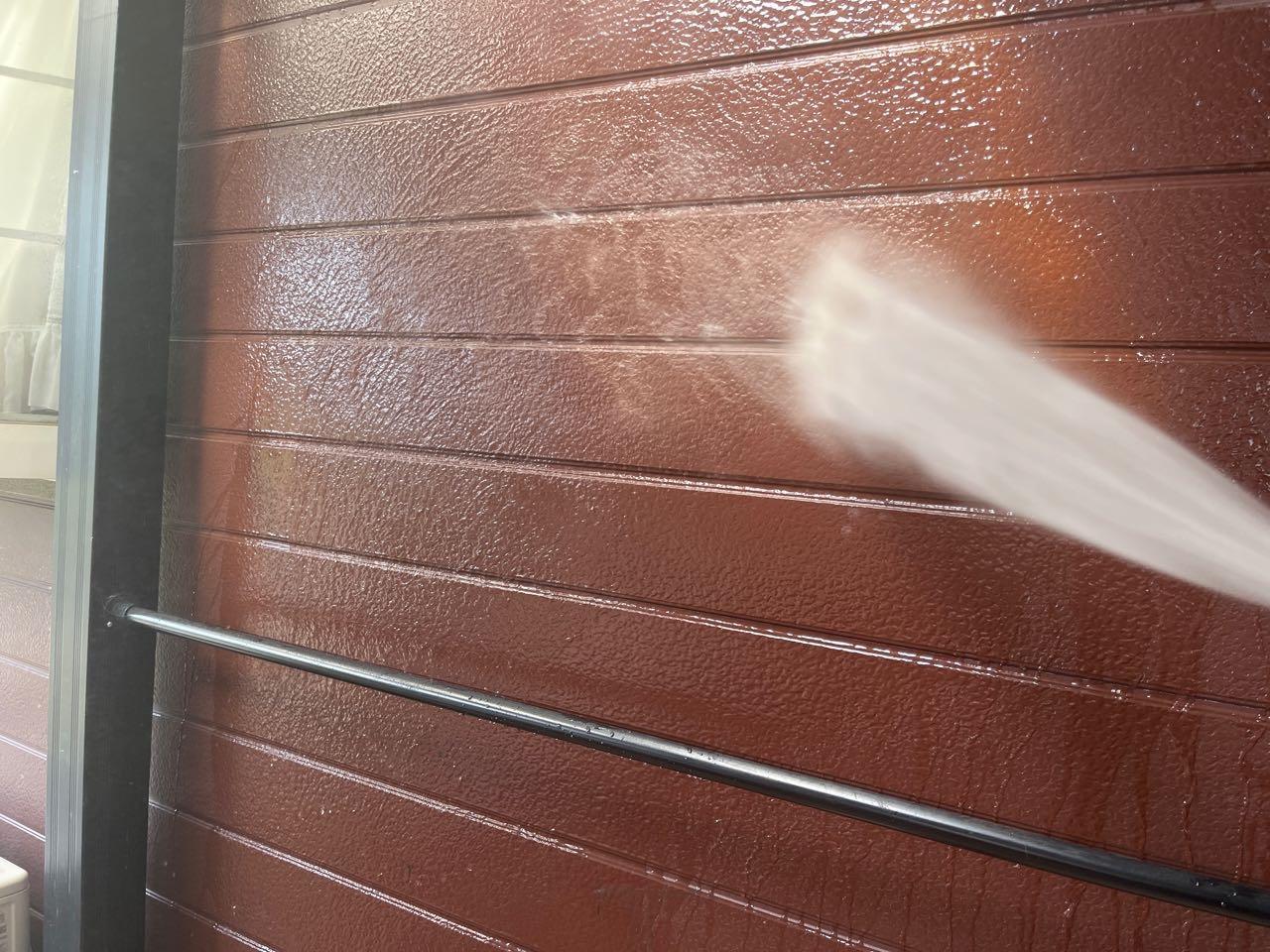 【外壁洗浄】バイオ洗剤塗布