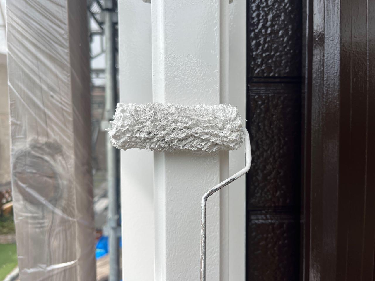 【雨樋塗装】上塗り