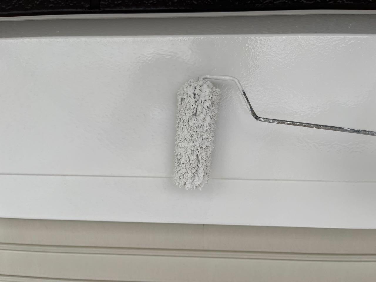 【シャッターボックス塗装】上塗り