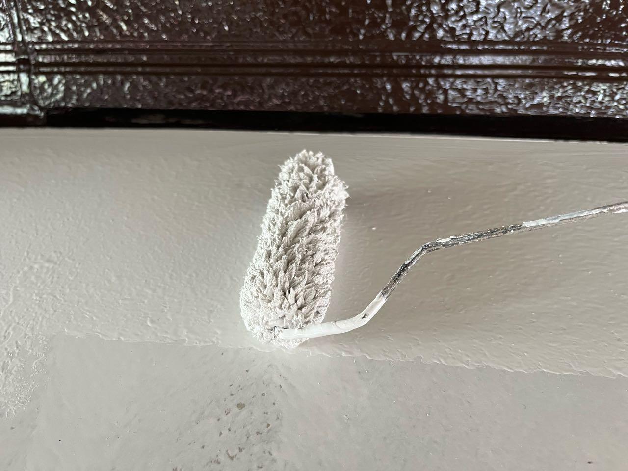 【庇塗装】上塗り