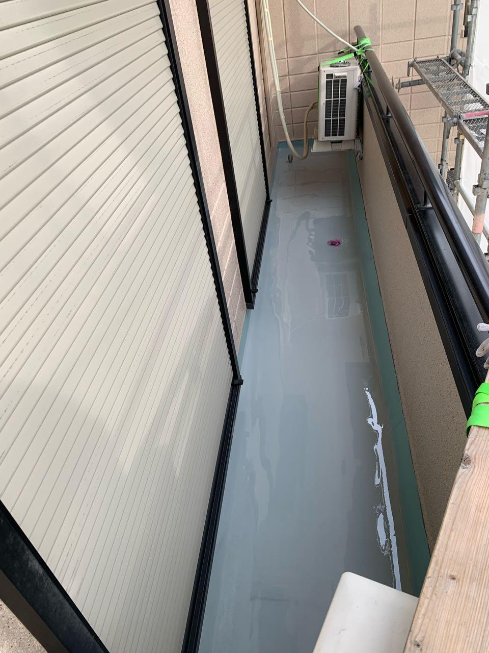 【防水工事】ウレタン防水塗布2回目