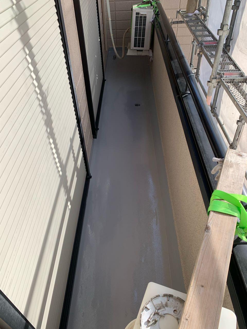 【防水工事】トップコート塗布