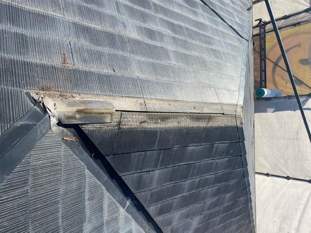 【屋根板金工事】棟撤去