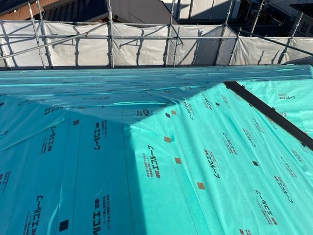 【屋根板金工事】ルーフィング