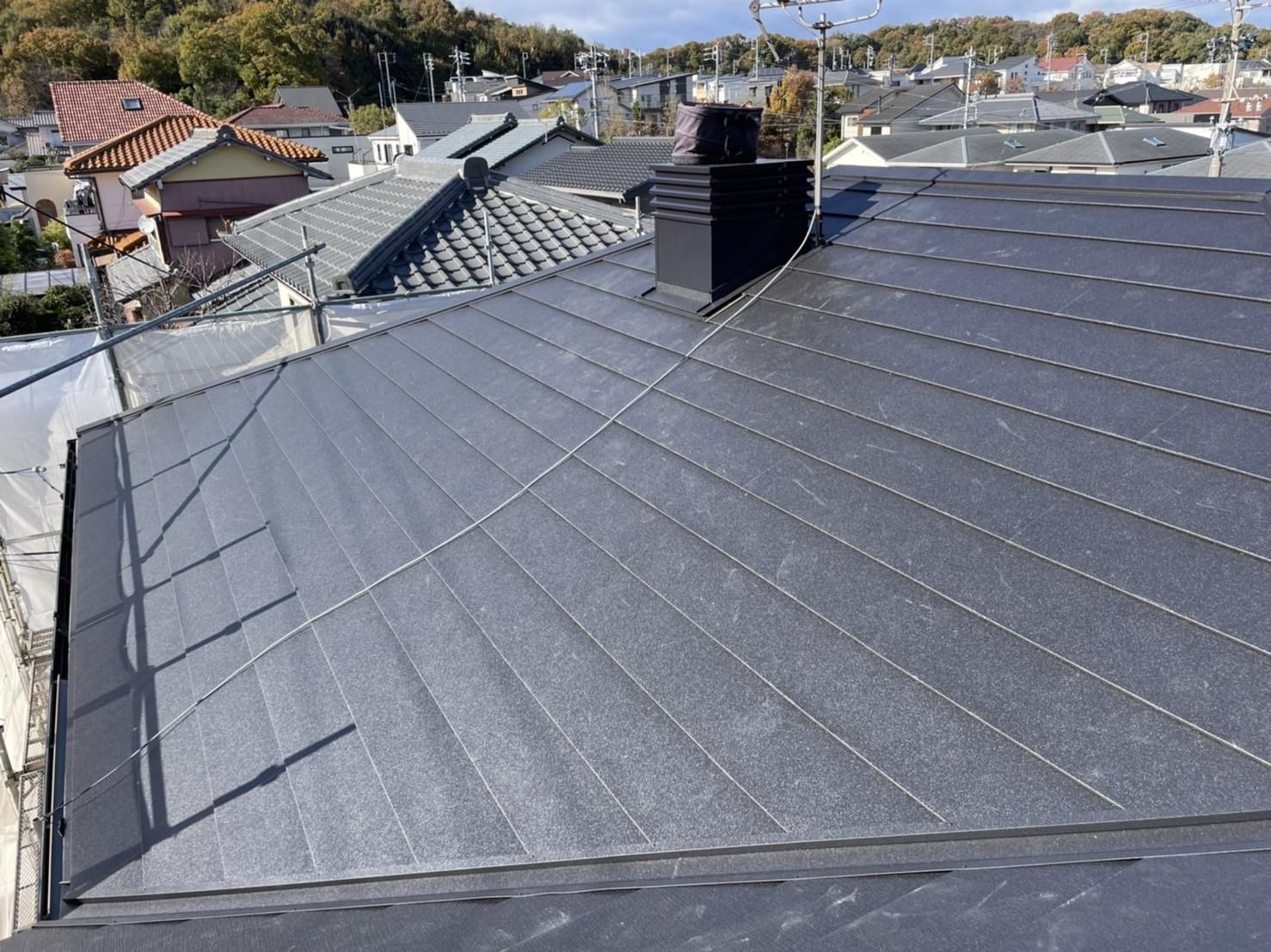 【屋根板金工事】完成全景