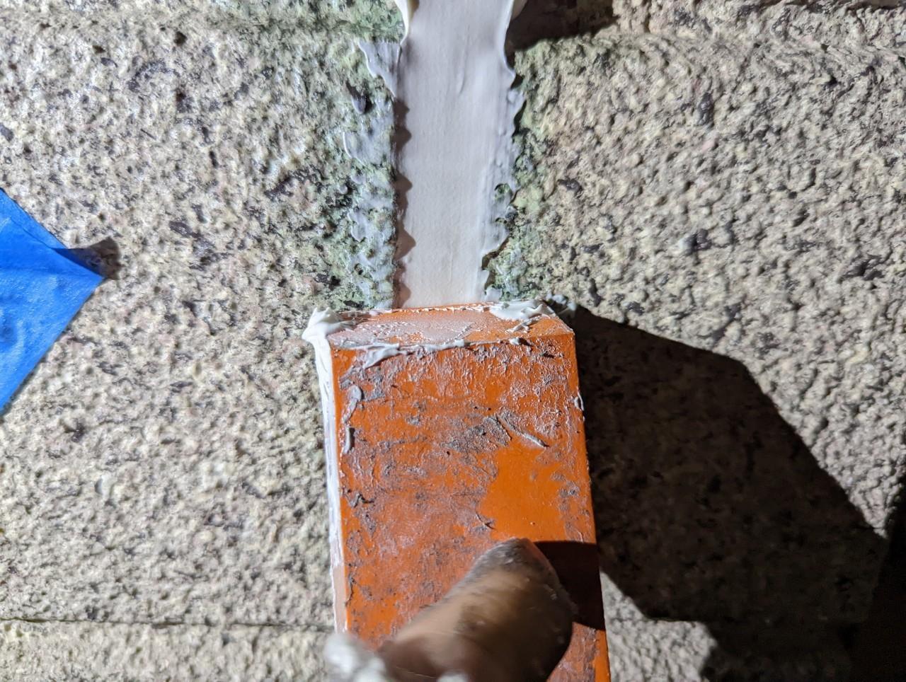 【シーリング工事】ヘラ押さえ