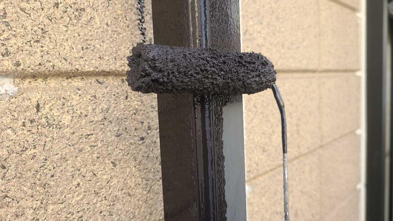 【雨樋塗装】下塗り