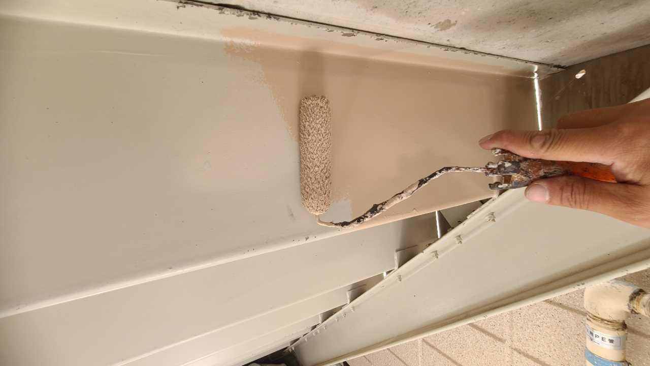 【庇塗装】下塗り