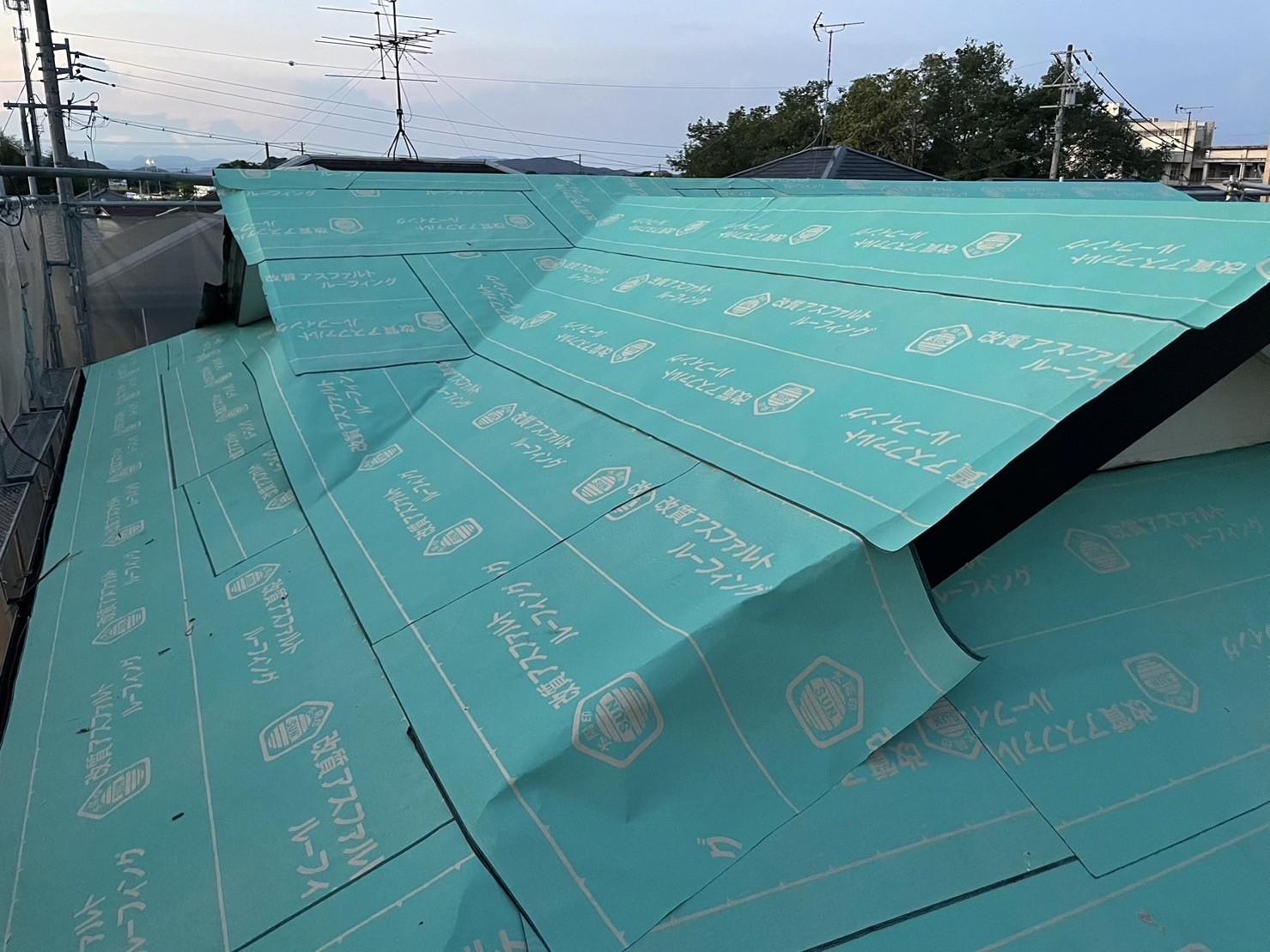 【屋根板金工事】ルーフィング