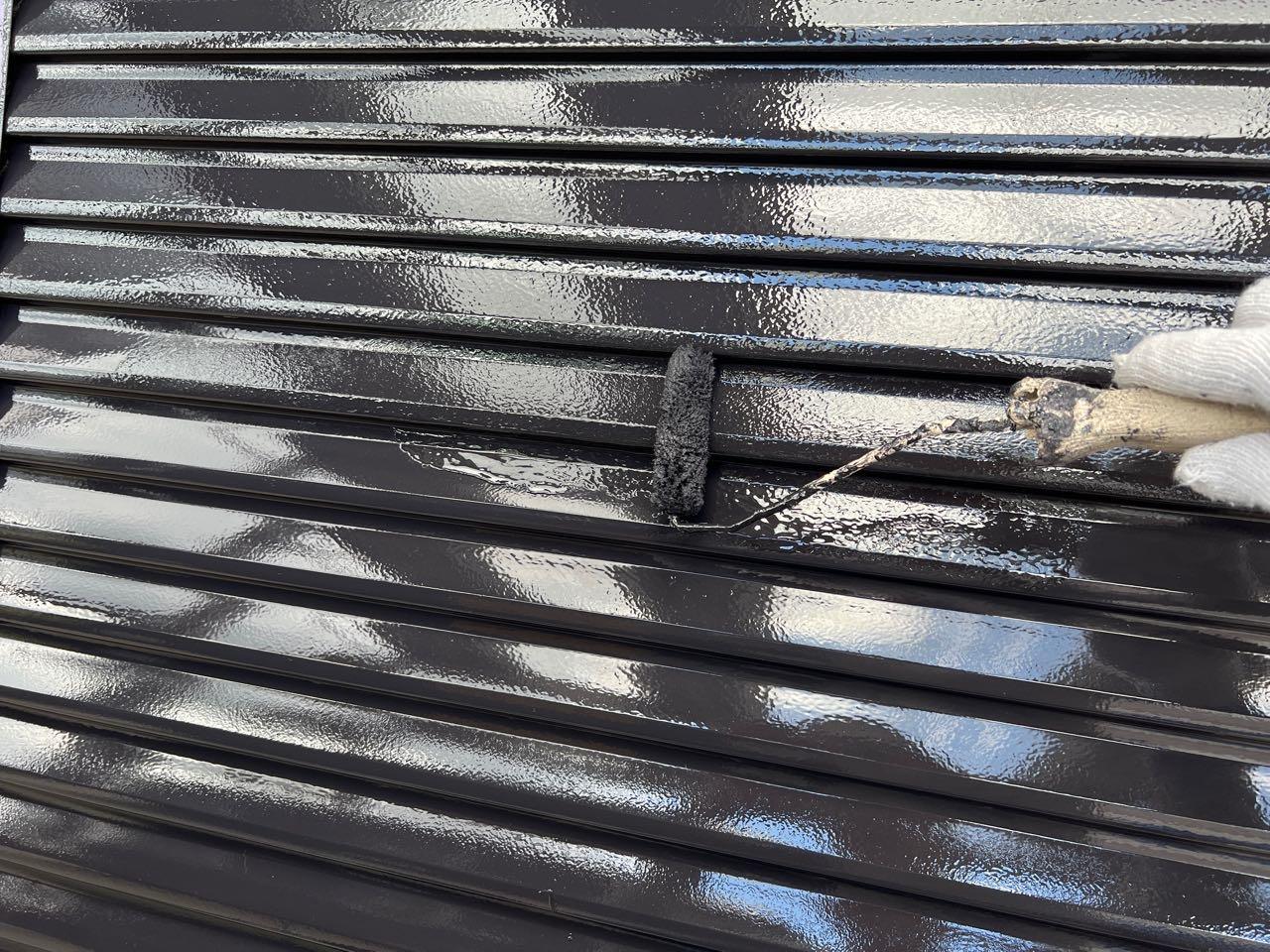 【雨戸塗装】上塗り