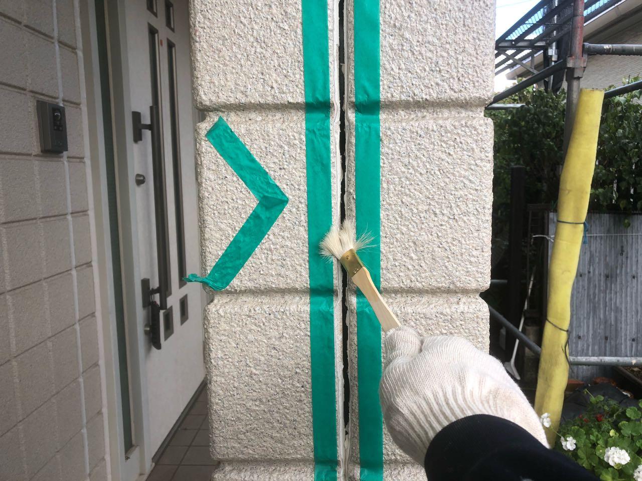 【シーリング工事】プライマー処理