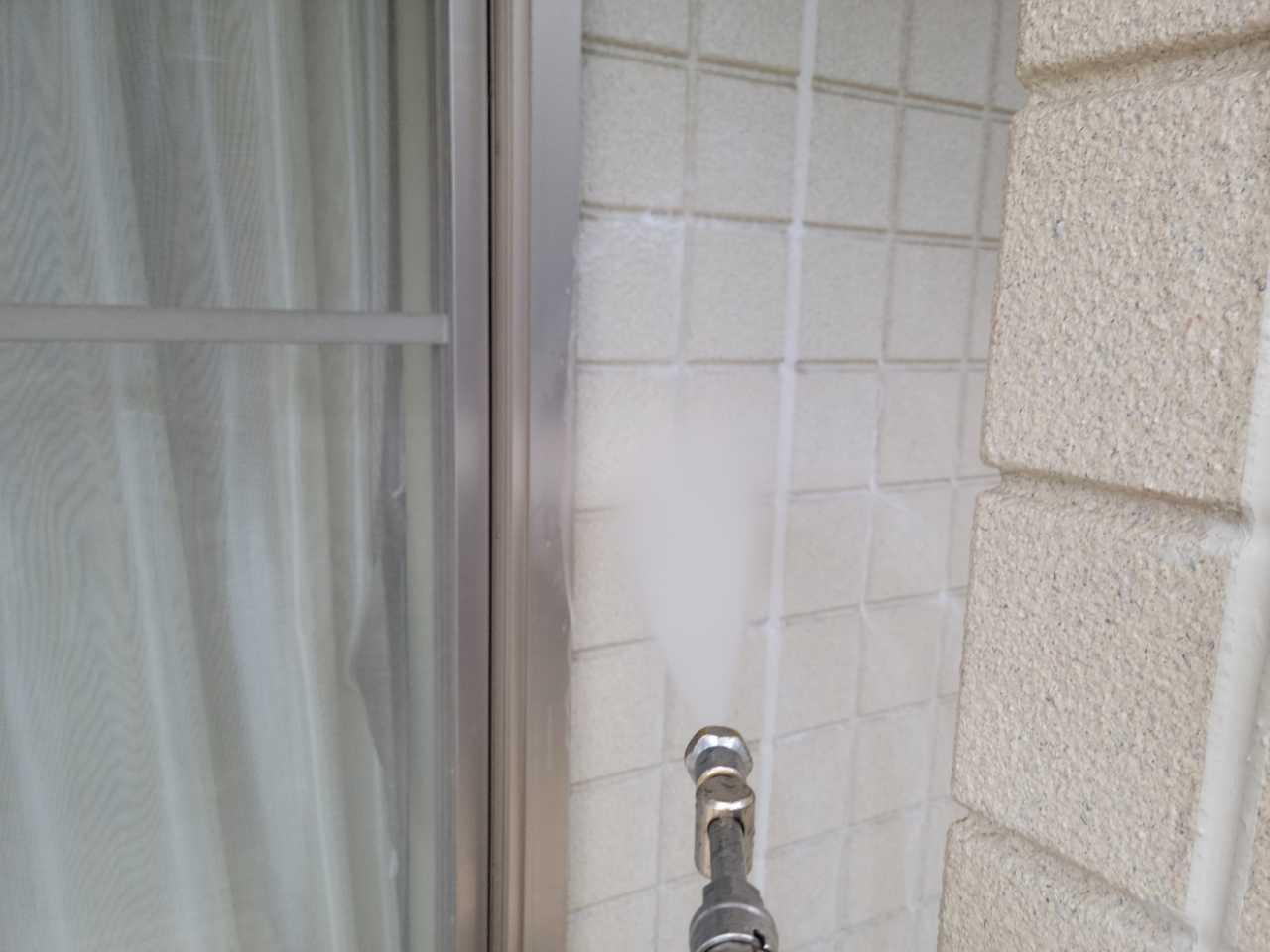 【外壁洗浄】バイオ洗剤塗布