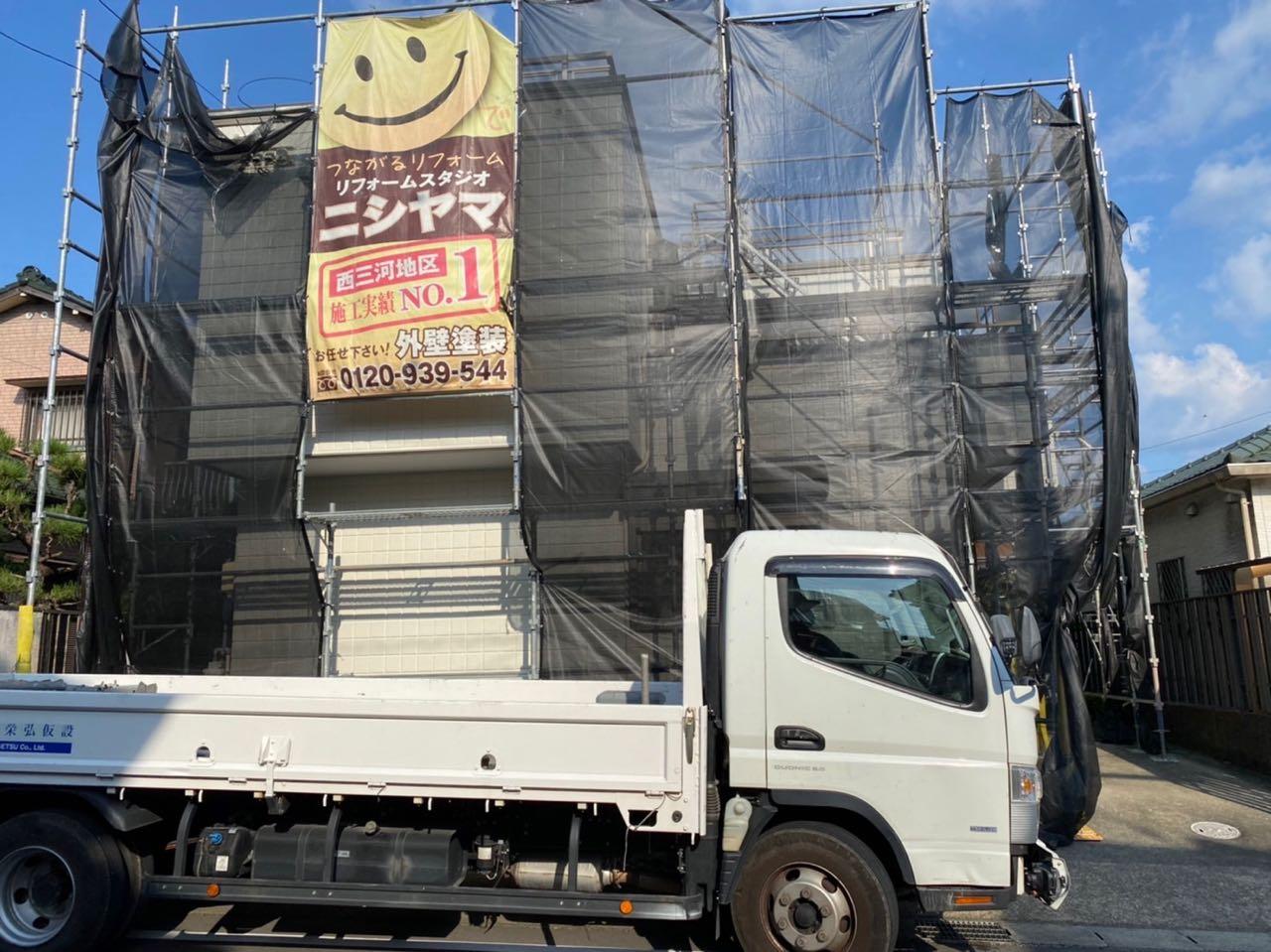 【足場設置工事】完了全景