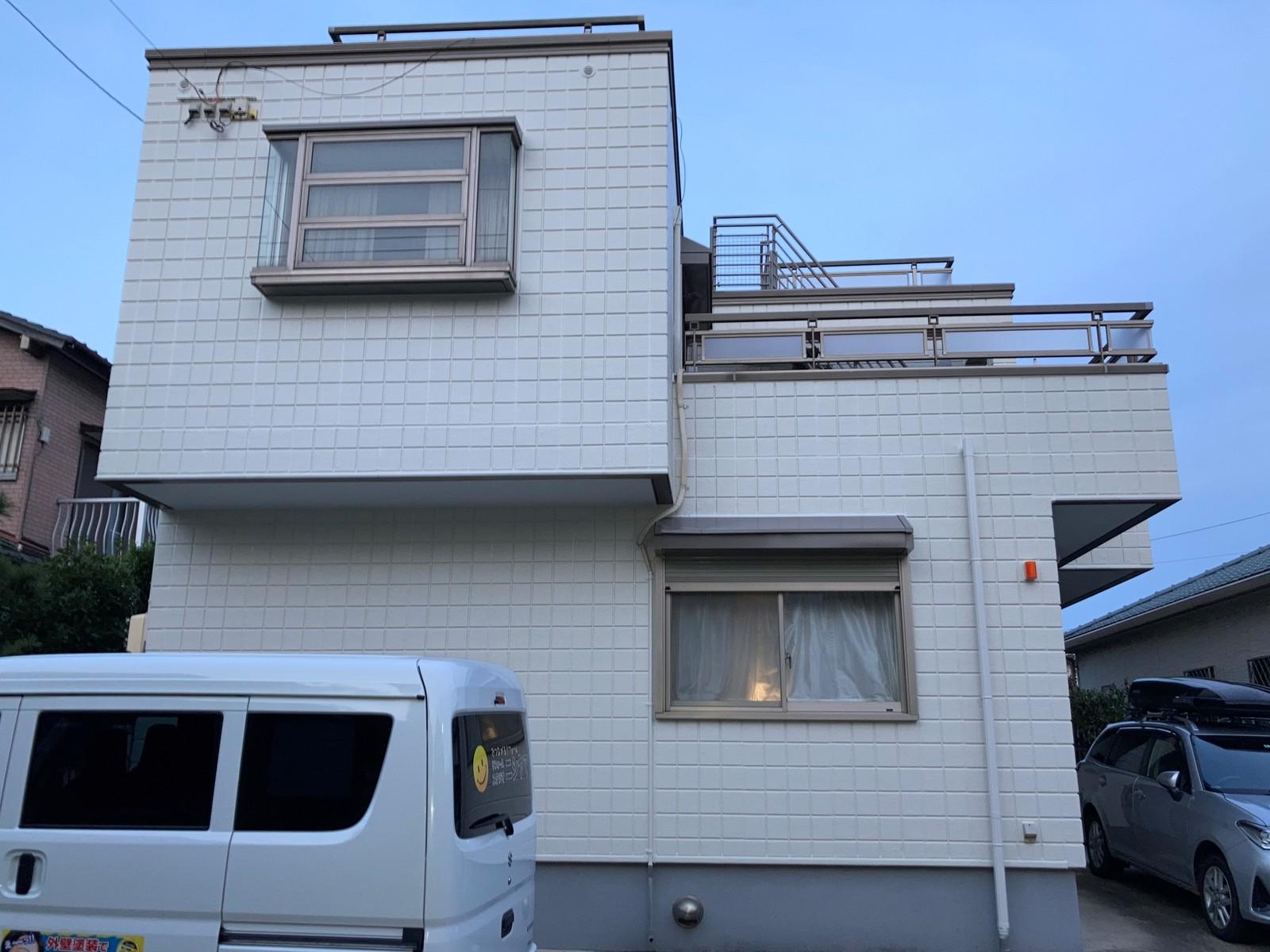 ヘーベルハウス様施工のお住まいの外壁塗装工事事例　豊田市今町　K様邸　無機ハイブリッドチタンガード