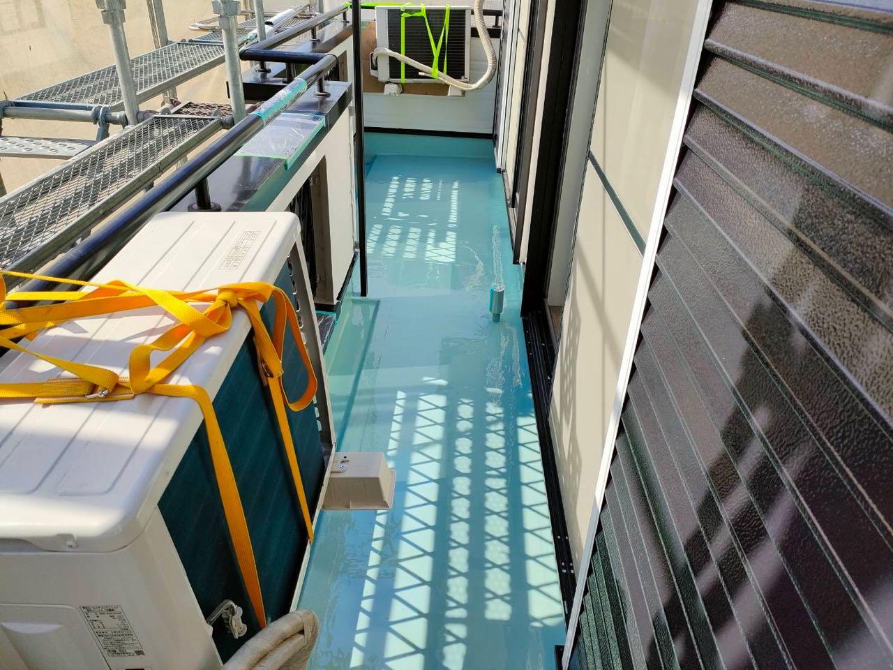 【防水工事】ウレタン防水塗布2回目