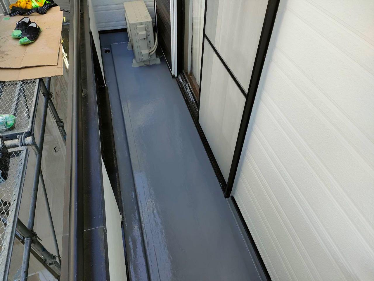 【防水工事】トップコート塗布