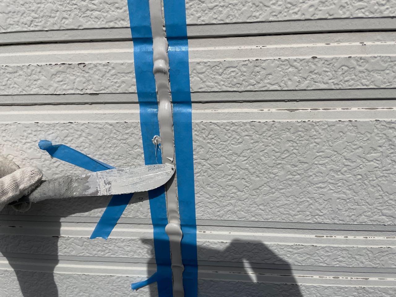 【シーリング工事】ヘラ押さえ