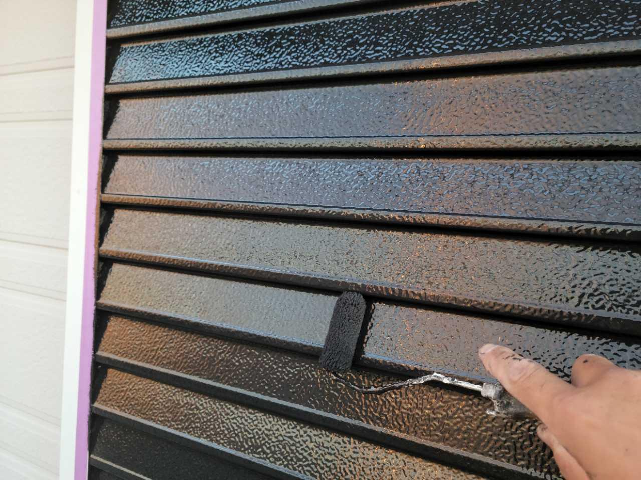 【雨戸塗装】上塗り