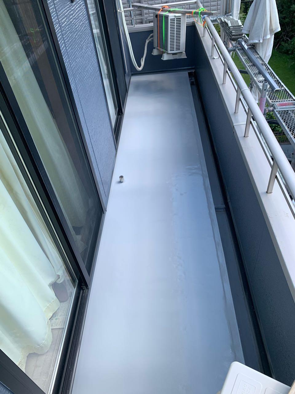 【防水工事】トップコート塗布