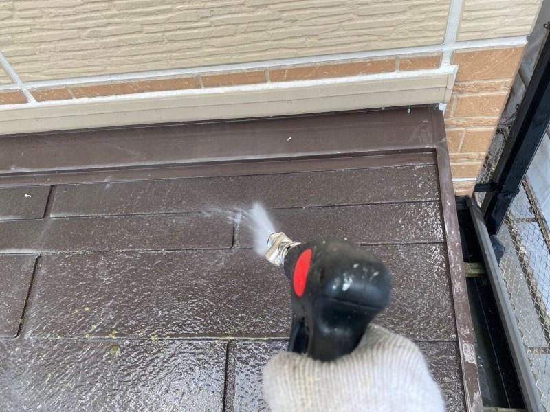 【屋根洗浄】高圧水洗浄