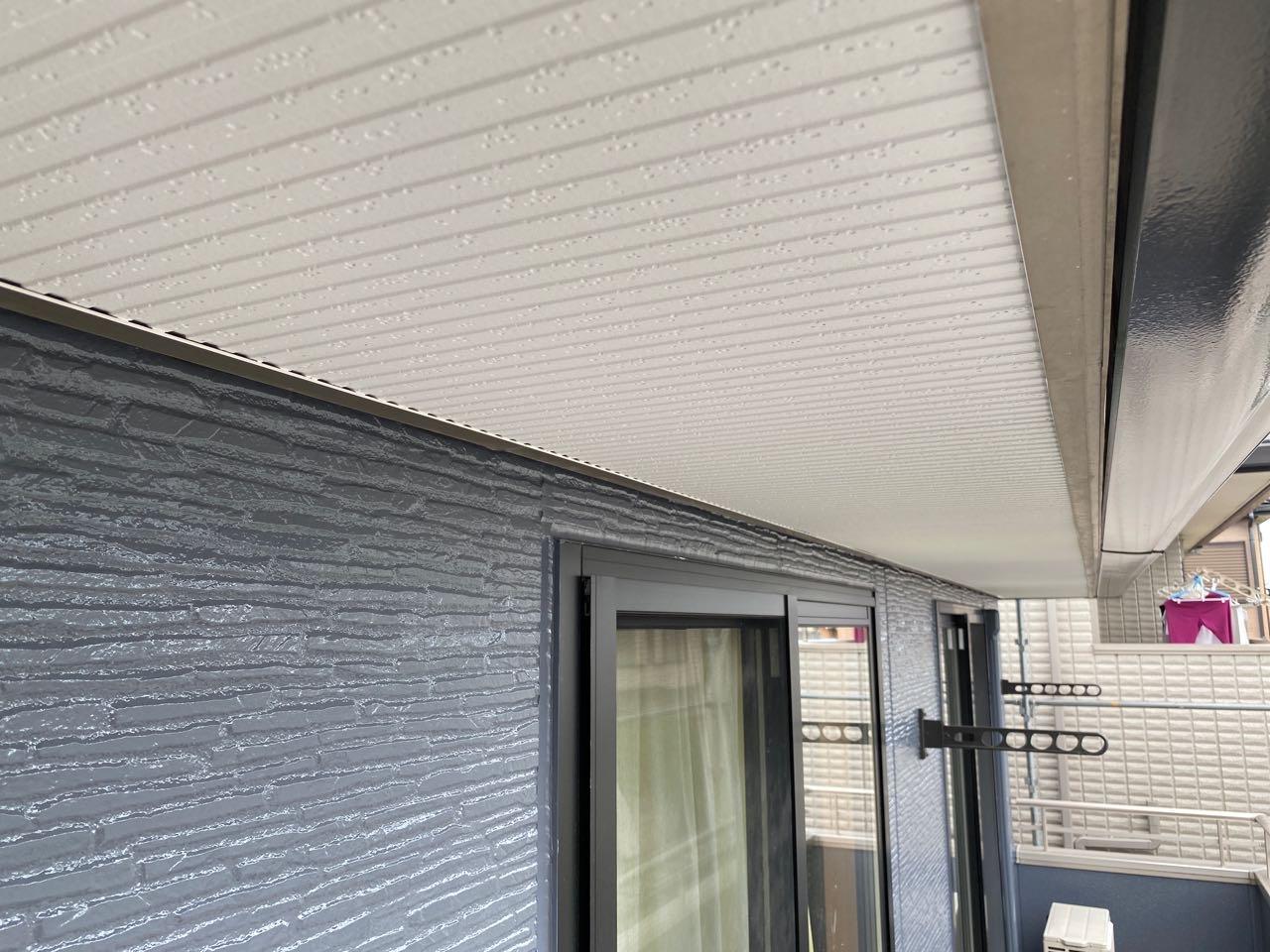 【軒天塗装】完了