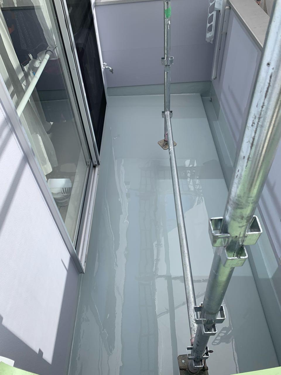 【防水工事】ウレタン防水塗布2回目