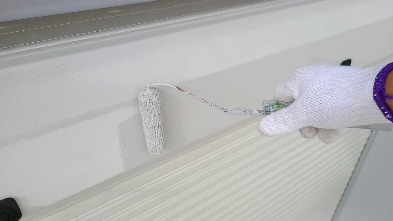 【シャッターボックス塗装】下塗り