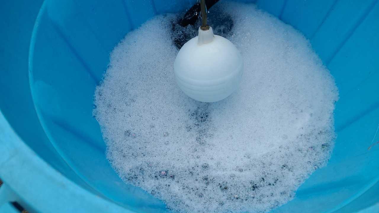 【バイオ洗剤準備】洗浄液攪拌