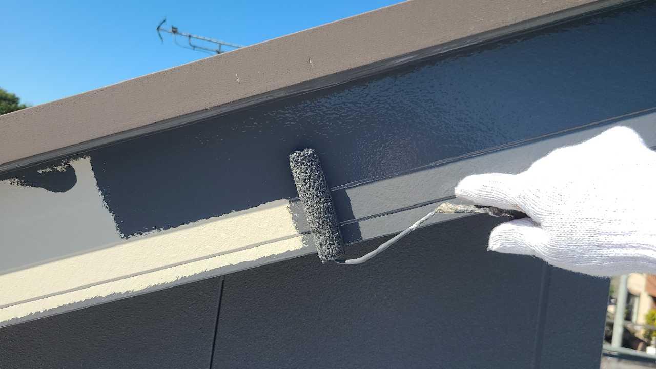 【破風・鼻隠し塗装】下塗り