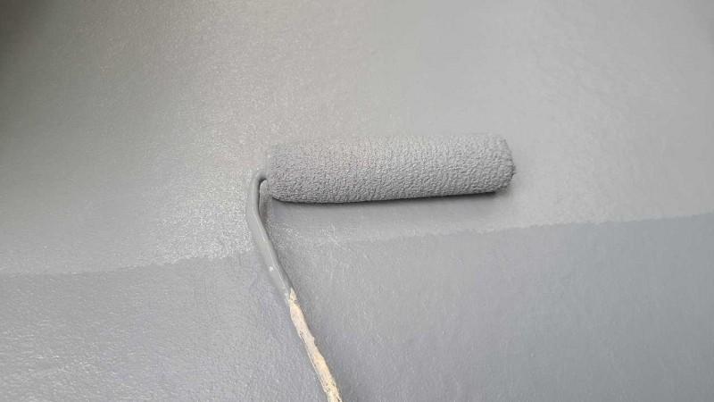 【防水工事】ウレタン防水塗布1回目