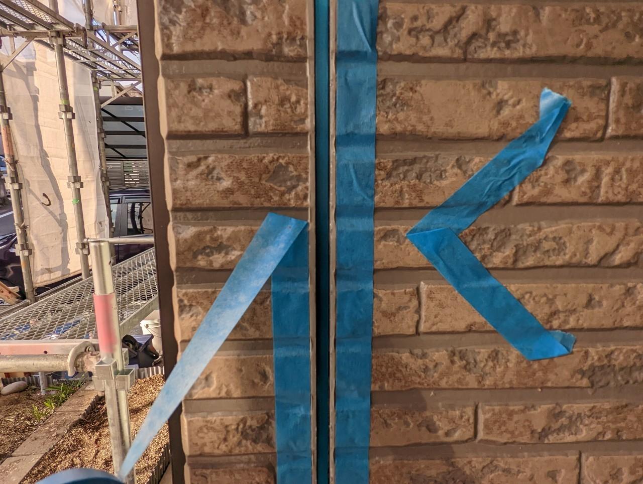 【シーリング工事】マスキング貼り