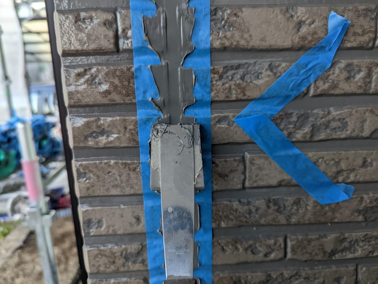 【シーリング工事】ヘラ押さえ