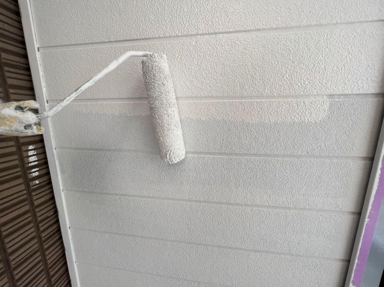 【軒天塗装】上塗り