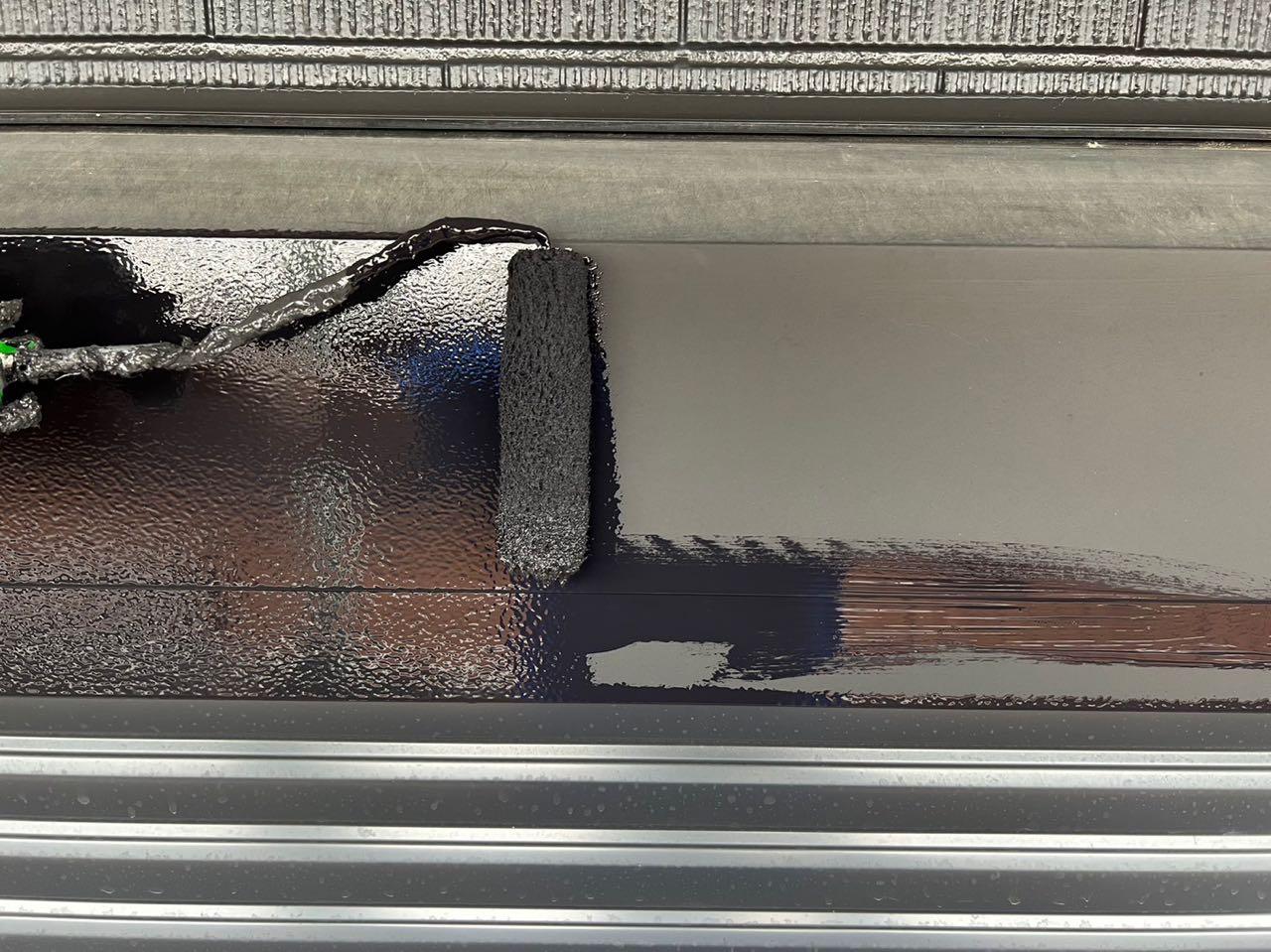 【シャッターボックス塗装】下塗り