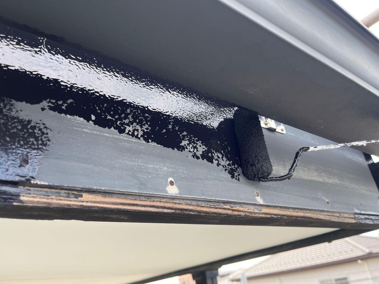 【破風・鼻隠し塗装】下塗り