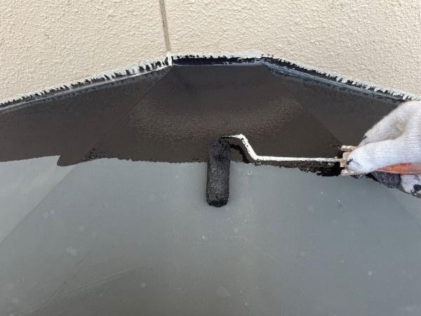 【庇塗装】下塗り