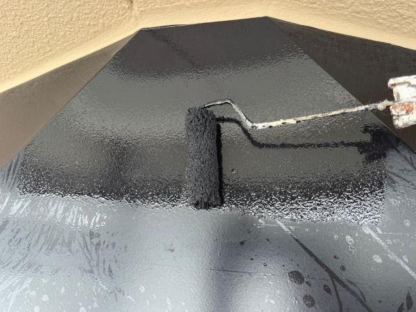 【庇塗装】上塗り