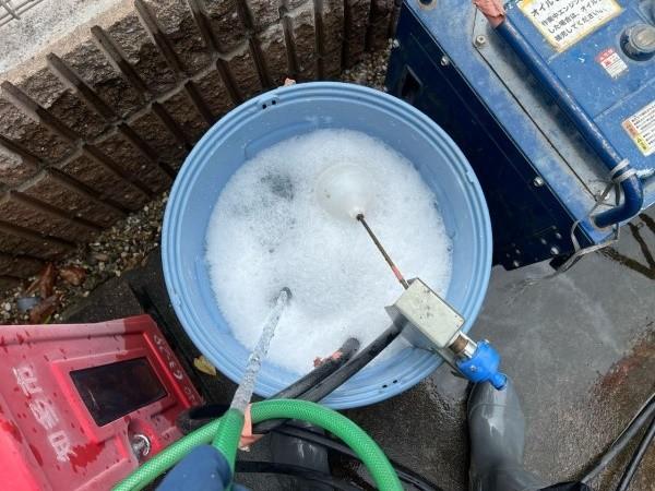 【バイオ洗剤準備】洗浄液攪拌