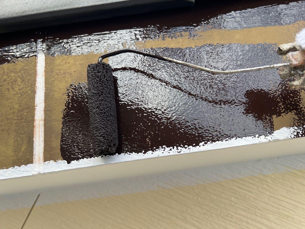 【破風・鼻隠し塗装】下塗り