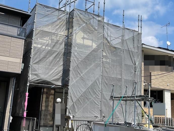 【足場設置工事】完了全景