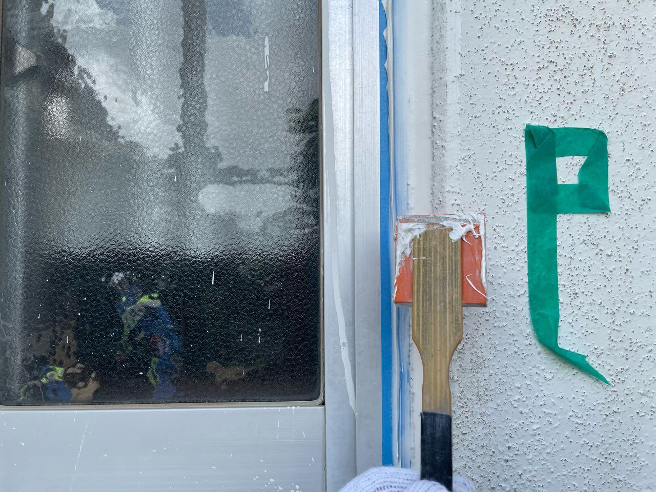 【シーリング工事】ヘラ押さえ