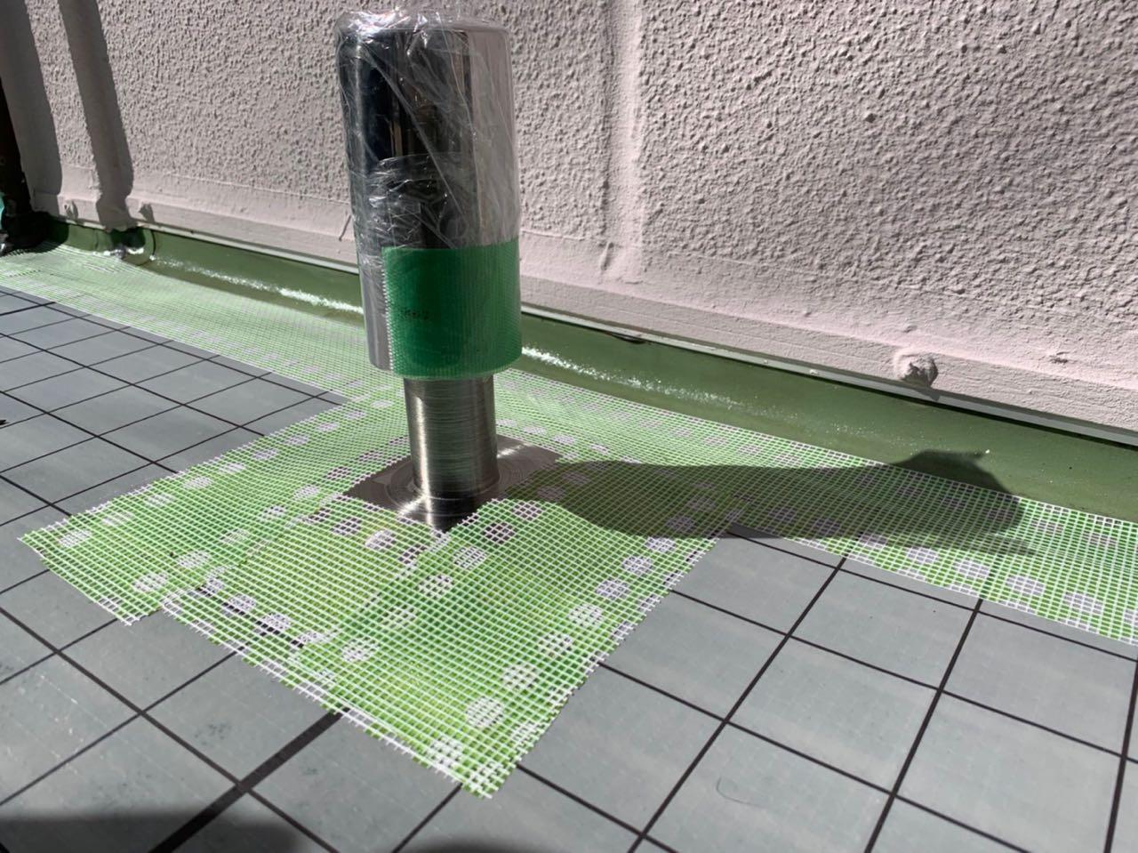 【防水工事】脱気筒取付