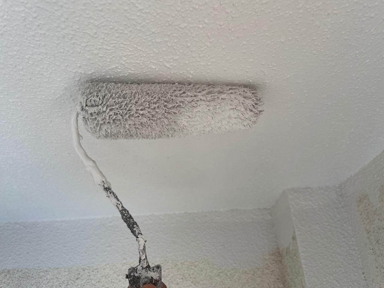 【軒天塗装】上塗り